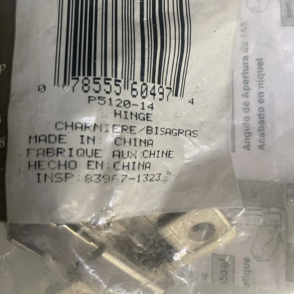 Hickory Hardware #P5120-14 Concealed Frameless 165 Degree Hinge Bright Nickel 4